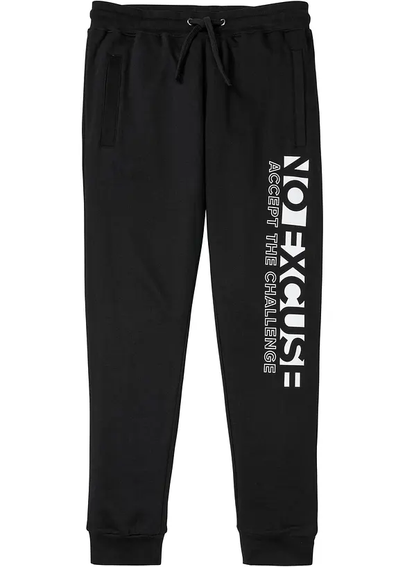 Pantalon de jogging à imprimé sportif, 100% coton, bonprix