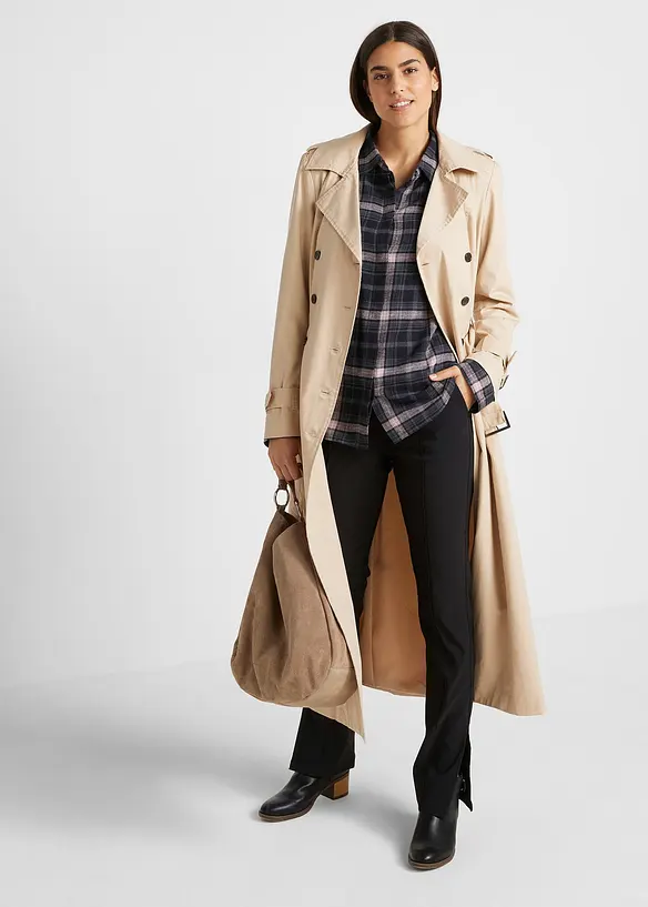 Chemisier en flanelle 100% coton, bonprix