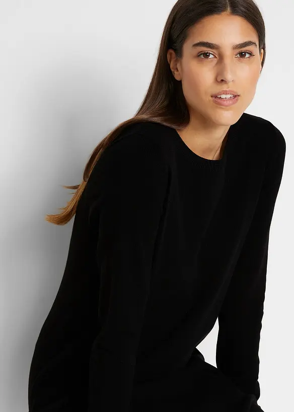 Robe pull en coton majoritaire, bonprix