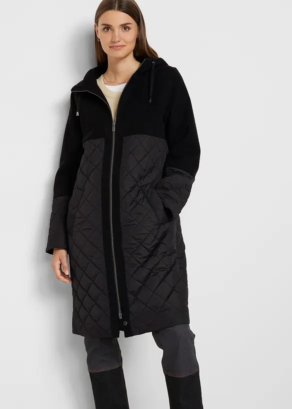 Manteau bi-matière, bonprix