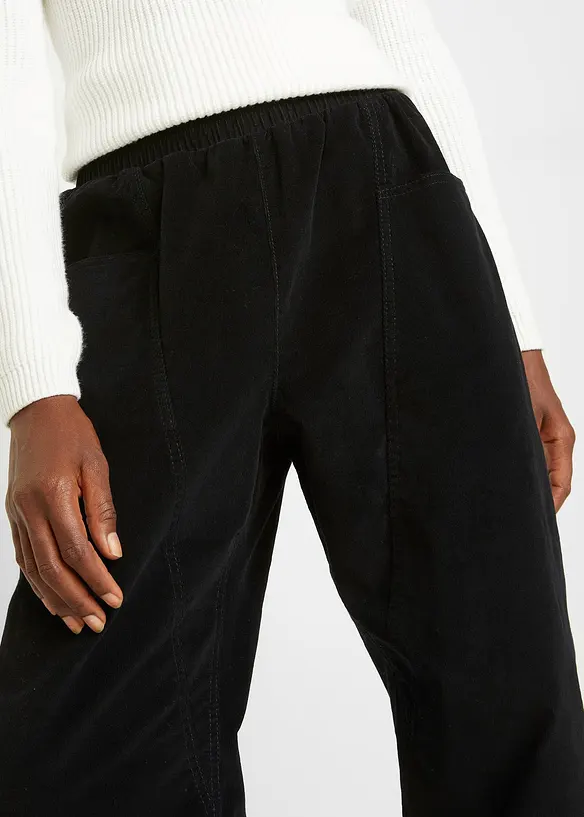 Pantalon en velours côtelé, coton extensible, bonprix