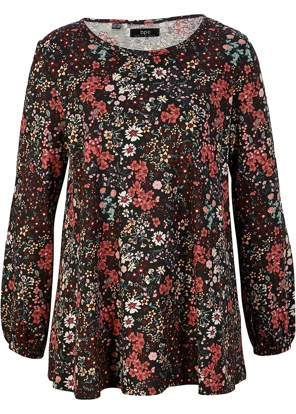 Tunique en jersey coton imprimé, bonprix