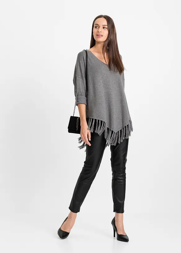 Poncho &agrave; franges, BODYFLIRT boutique