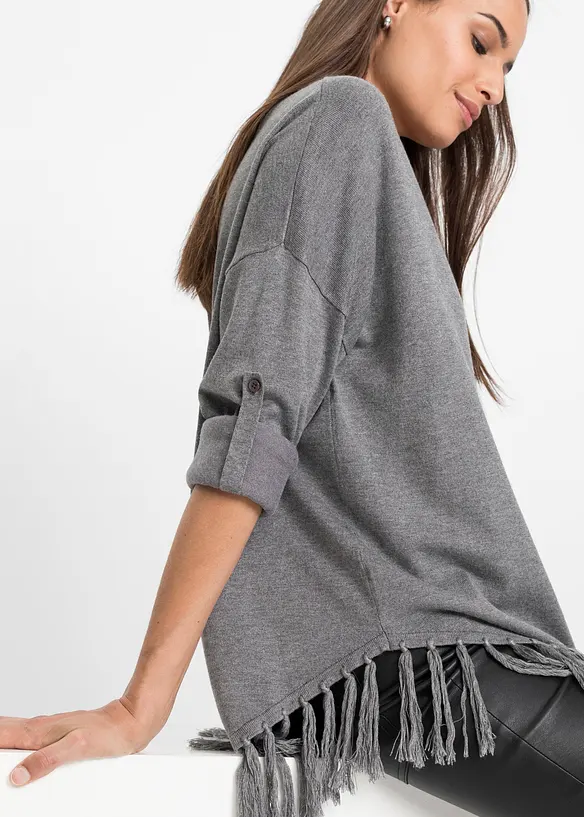 Poncho &agrave; franges, BODYFLIRT boutique