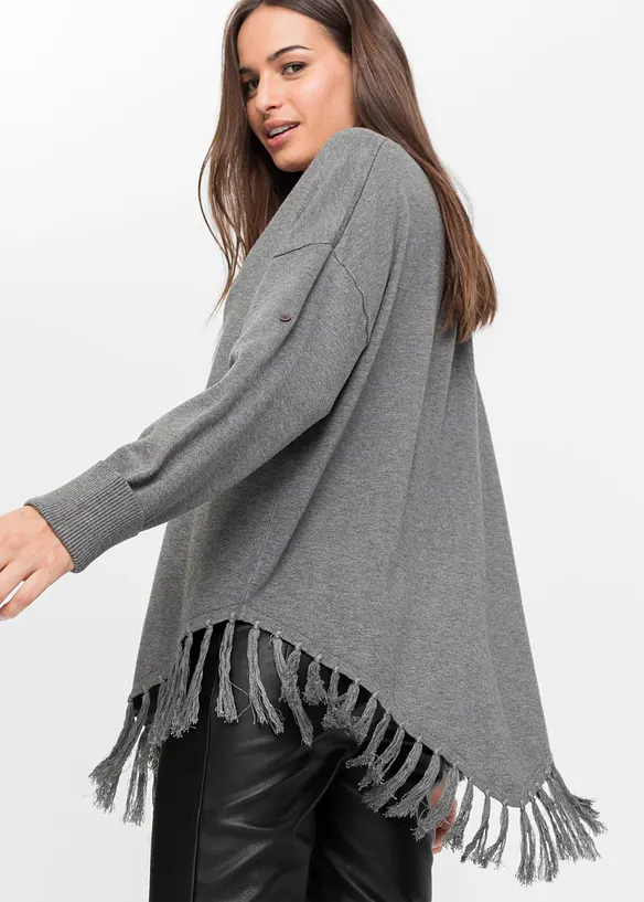 Poncho &agrave; franges, BODYFLIRT boutique