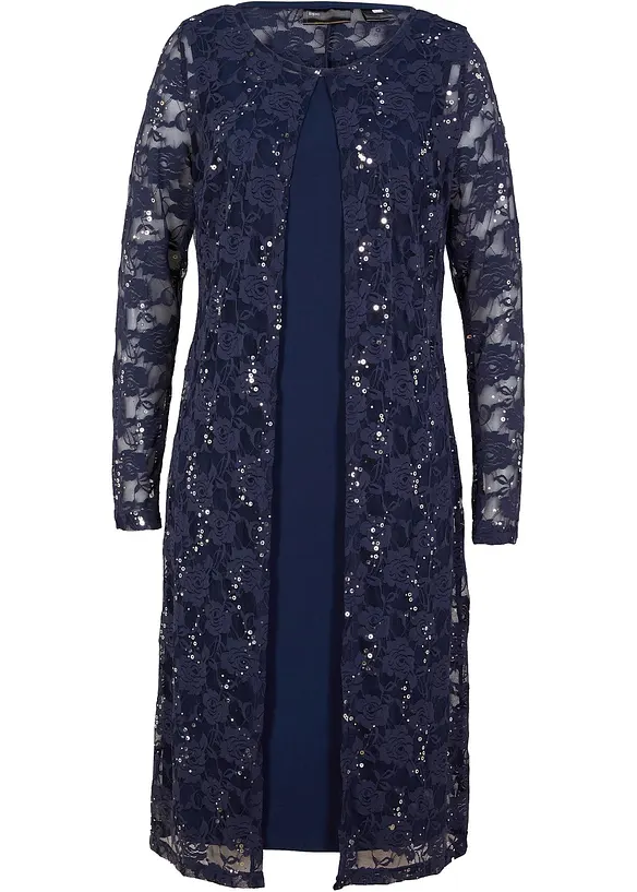 Robe à dentelle (ens. 2 pces), bonprix