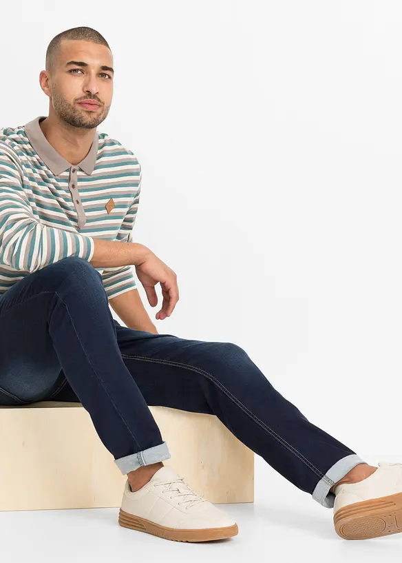 Jean jogger à taille élastiquée Regular, fuselé, bonprix