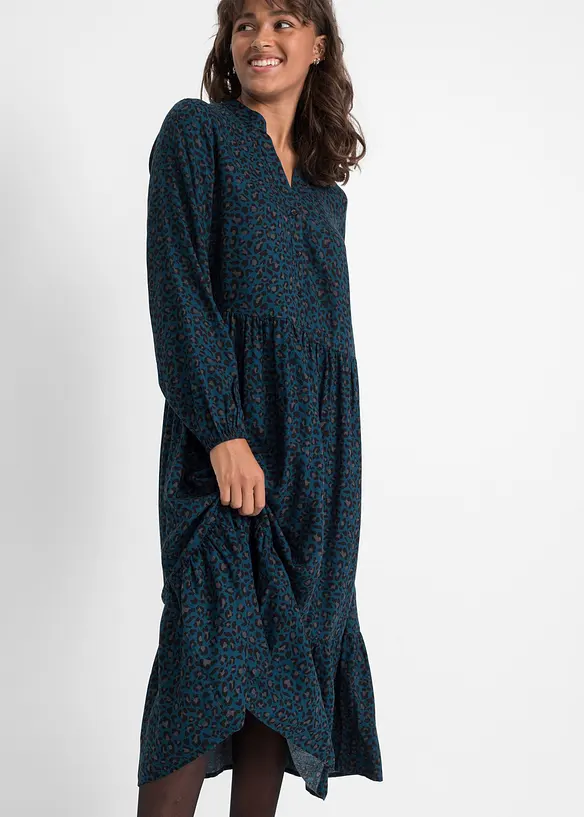 Robe midi en viscose, bonprix