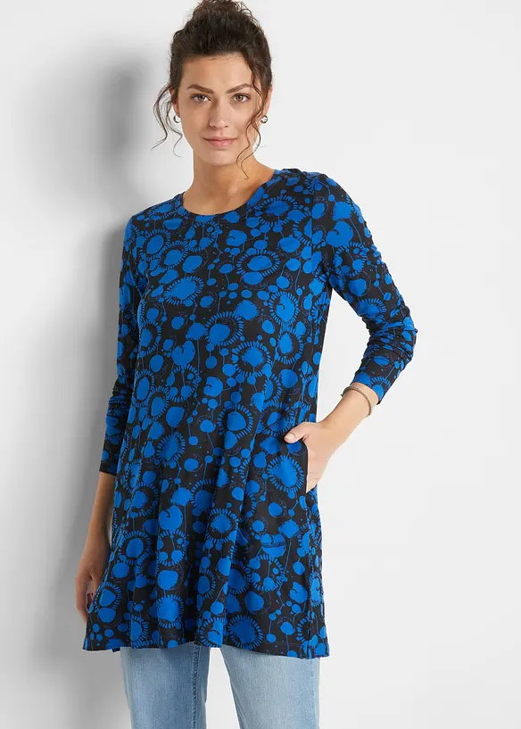 T-shirt long en viscose extensible, bonprix