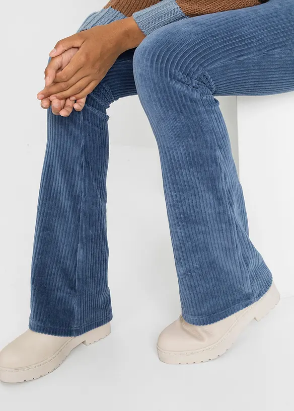 Legging évasé en velours côtelé, bonprix