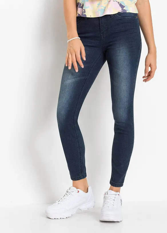 Jean skinny, taille mi-haute, raccourci, bonprix