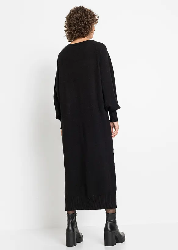Robe midi oversize en maille, bonprix