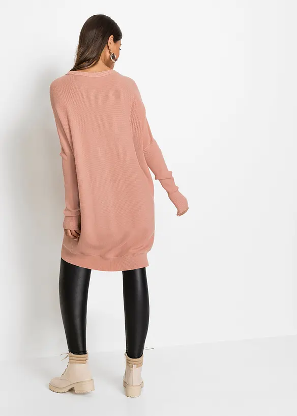 Pull long en viscose mélangée, bonprix