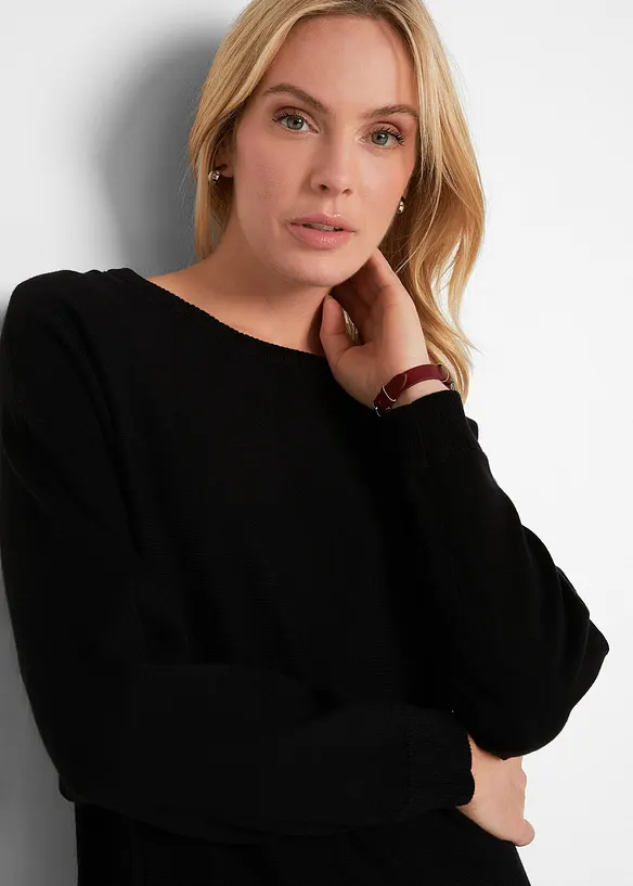 Pull &agrave; manches chauve-souris, bonprix