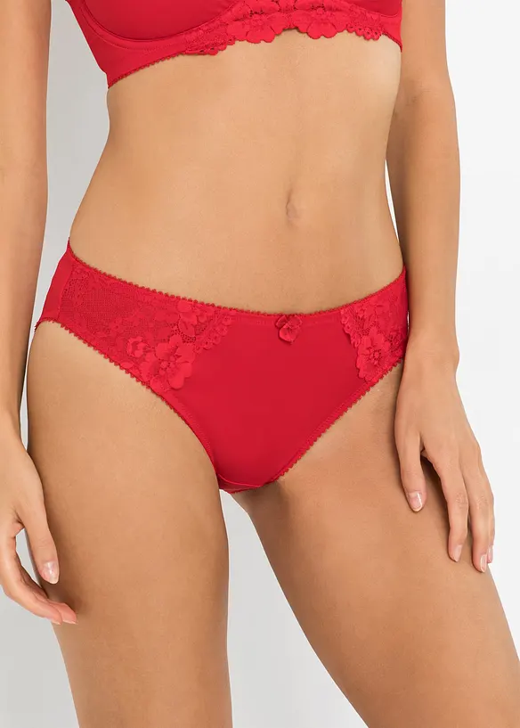 Lot de 2 slips avec dentelle, bonprix