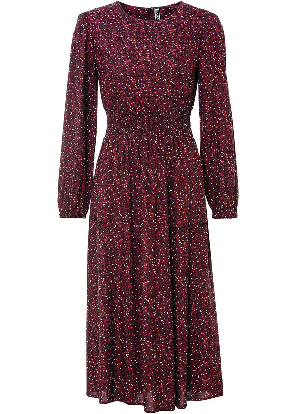 Robe midi à imprimé floral, bonprix