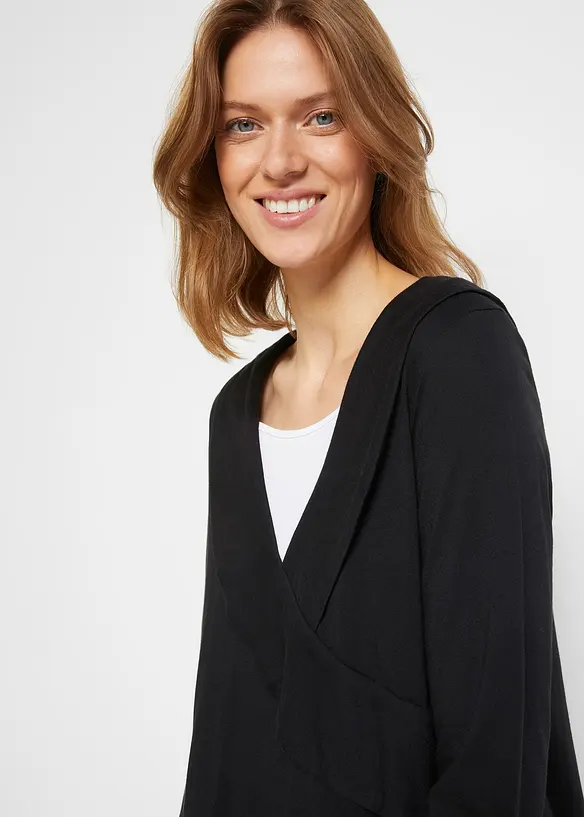 T-shirt tunique en coton et viscose, bonprix