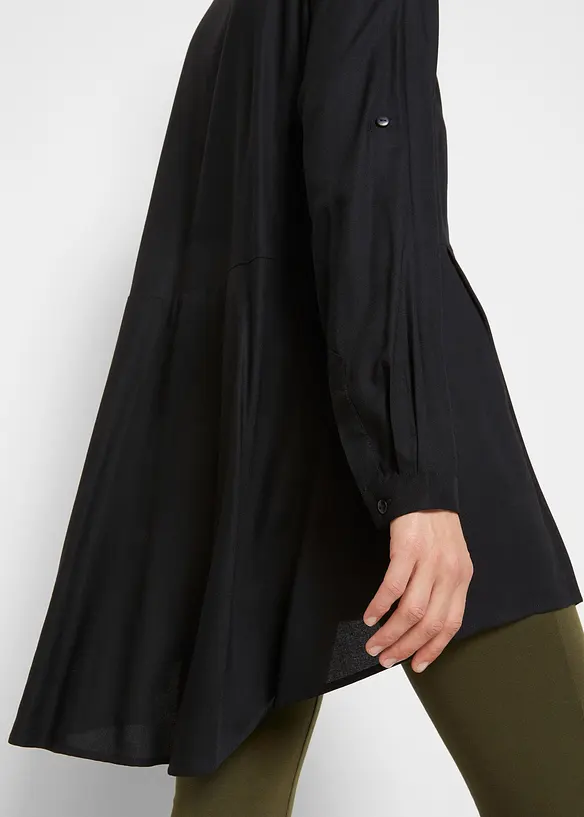 Chemisier 100% viscose, long derrière, bonprix