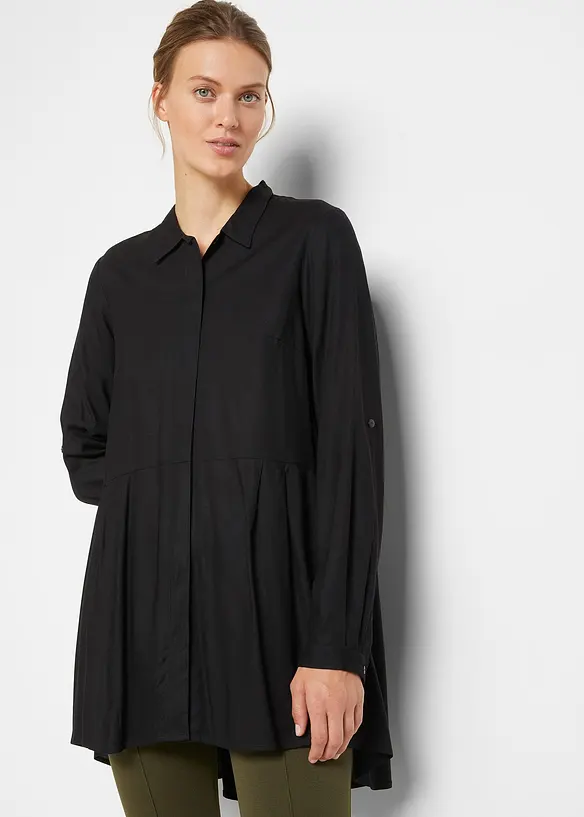 Chemisier 100% viscose, long derrière, bonprix