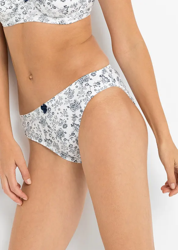 Lot de 3 slips coton, bonprix