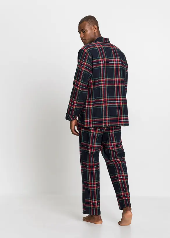 Pyjama boutonné homme en flanelle douce, bonprix
