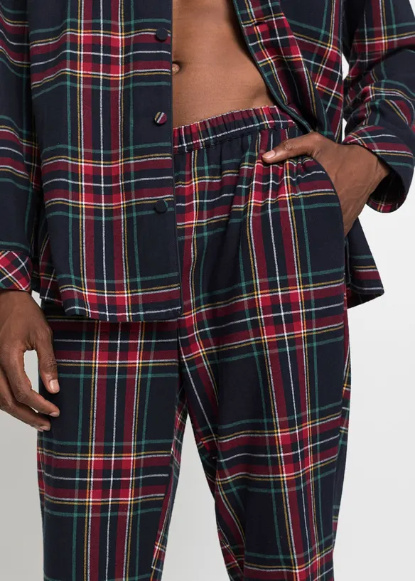Pyjama boutonné homme en flanelle douce, bonprix