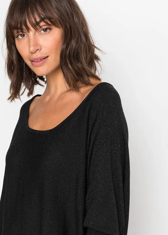 Robe fluide en maille de viscose mélangée, bonprix