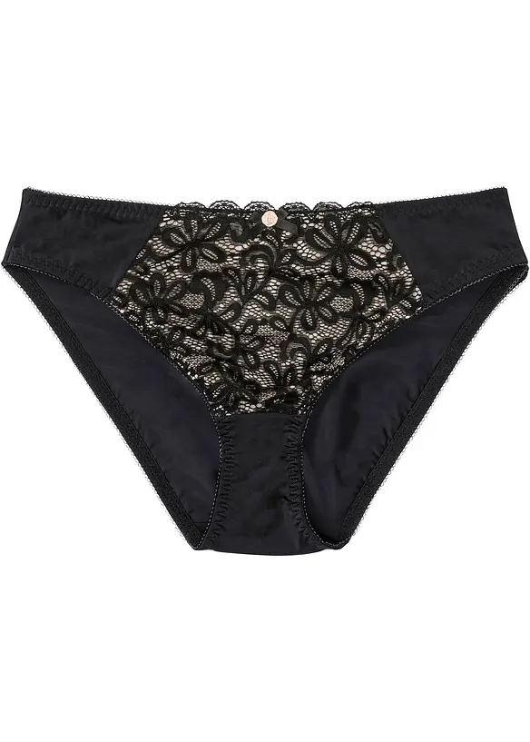 Slip orn&eacute; de dentelle, bonprix