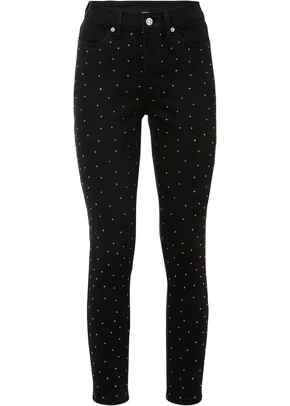 Jean extensible avec application strass, BODYFLIRT