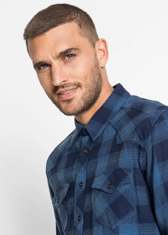 Chemisier en flanelle 100% coton, bonprix