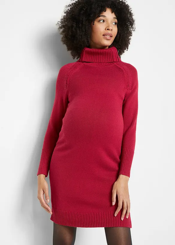 Robe en maille de grossesse zipp&eacute;e avec fonction allaitement, bonprix