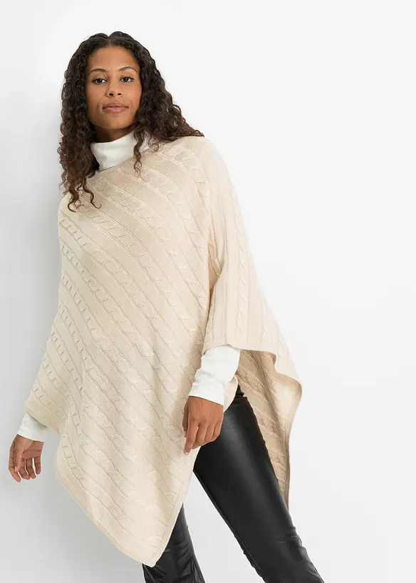 Poncho avec teneur en cachemire, bpc bonprix collection