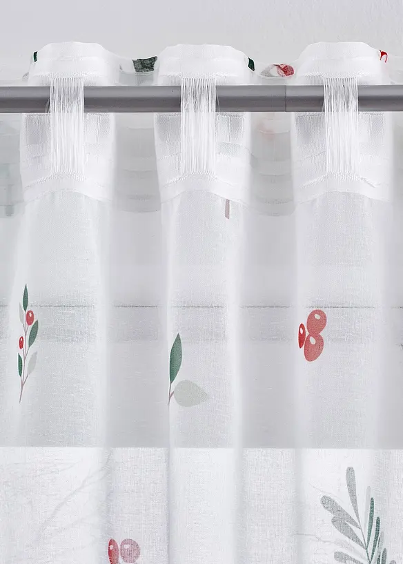 Voilage avec imprimé Noël (1 pce), bonprix