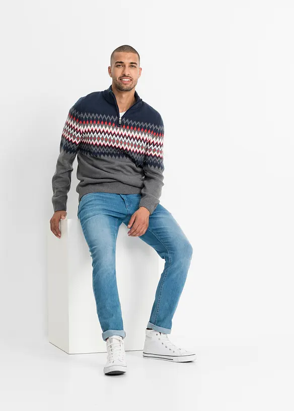 Pull norv&eacute;gien avec col camionneur, bpc bonprix collection