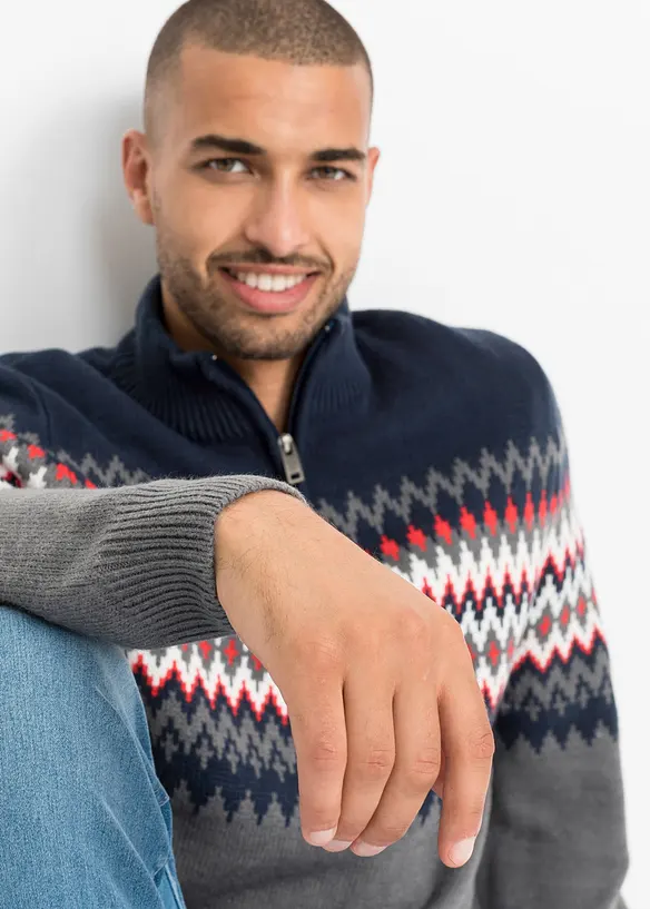 Pull norv&eacute;gien avec col camionneur, bpc bonprix collection