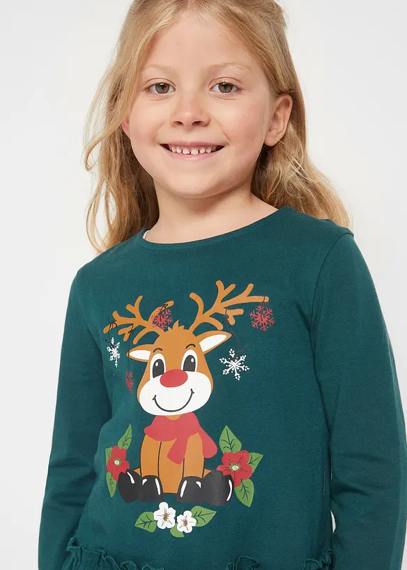 Robe en jersey + robe de poupée 100% coton (ens. 2 pces), bonprix