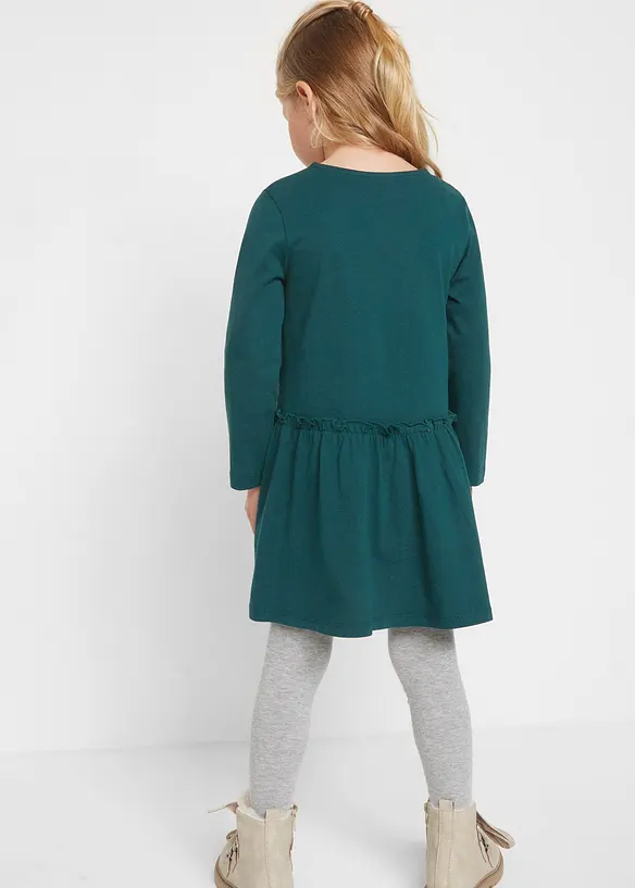 Robe en jersey + robe de poupée 100% coton (ens. 2 pces), bonprix