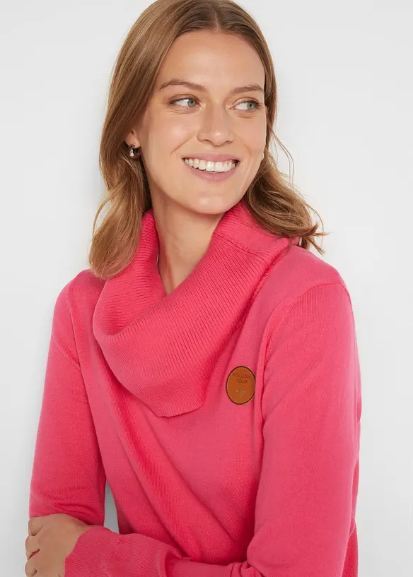 Pull en fine maille &agrave; col boule, bonprix