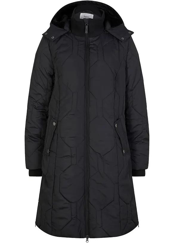 Doudoune courte avec surpiqûres diamant et zips sur les côtés, bonprix