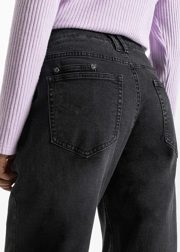 Jean Barrel, taille mi-haute, extensible, bonprix