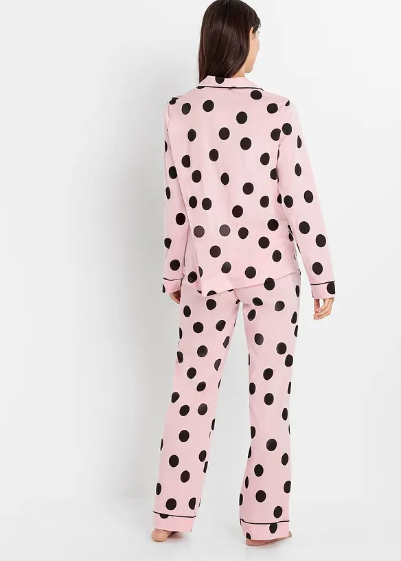 Pyjama avec patte de boutonnage, bonprix