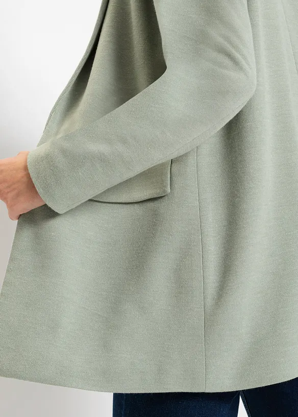 Blazer long en jersey avec poches, bonprix