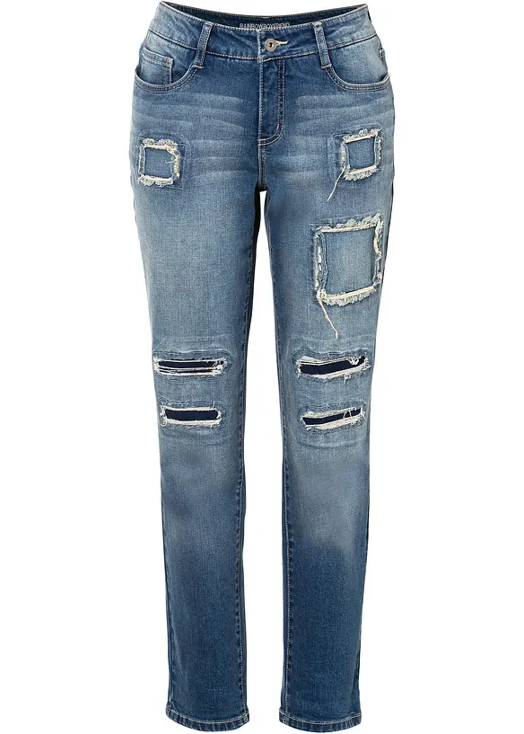 Jean boyfriend taille mi-haute, bonprix