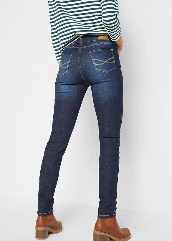Jean skinny taille mi-haute, extensible, bonprix