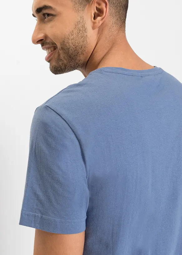 Lot de 2 T-shirts à imprimés sportifs, bonprix