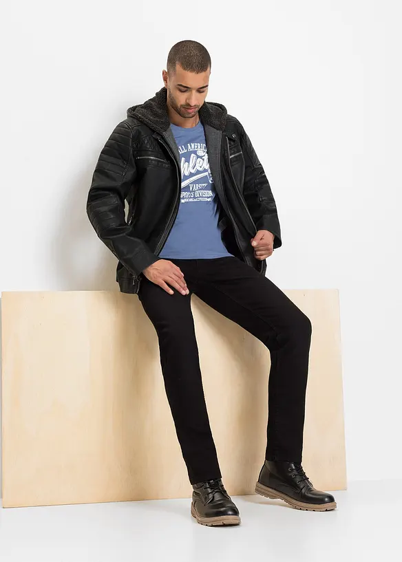 Lot de 2 T-shirts à imprimés sportifs, bonprix