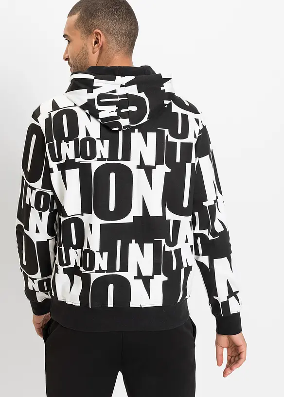 Sweat &agrave; capuche en coton, bonprix