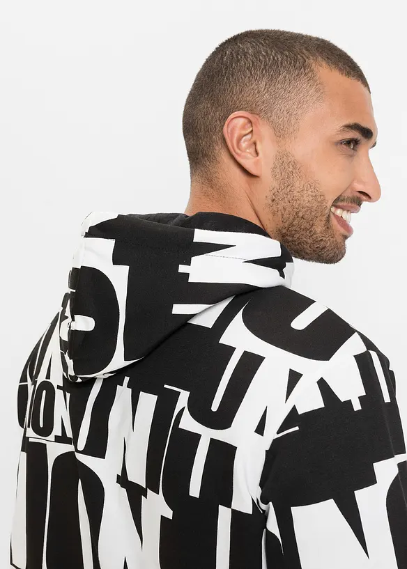 Sweat &agrave; capuche en coton, bonprix