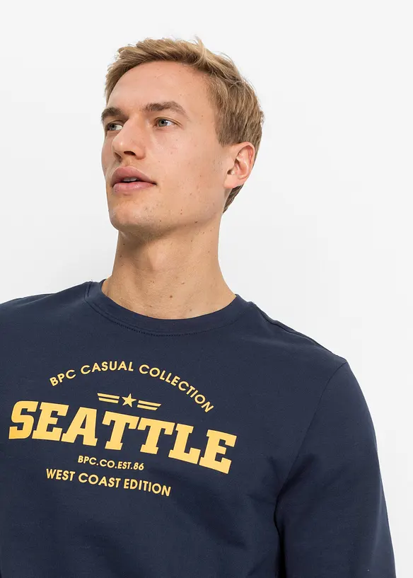 Lot de 2 sweats 100% coton, bonprix