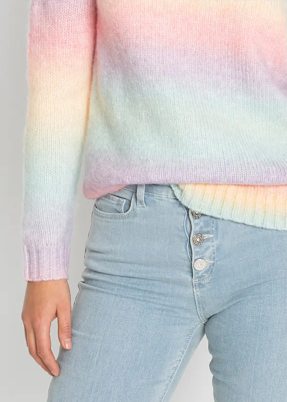 Pull doux en grosse maille contenant de la laine, bonprix